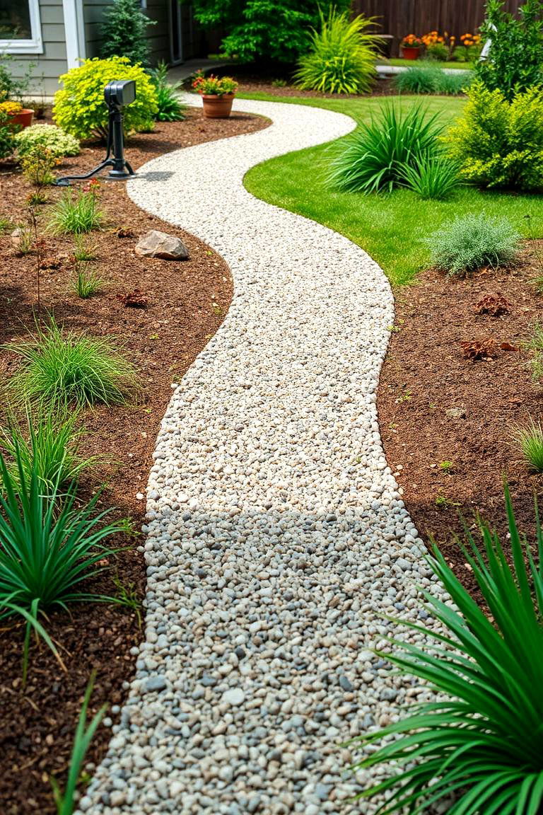 Gravel Walkways for an Easy DIY Option - 25 Front Walkway Ideas