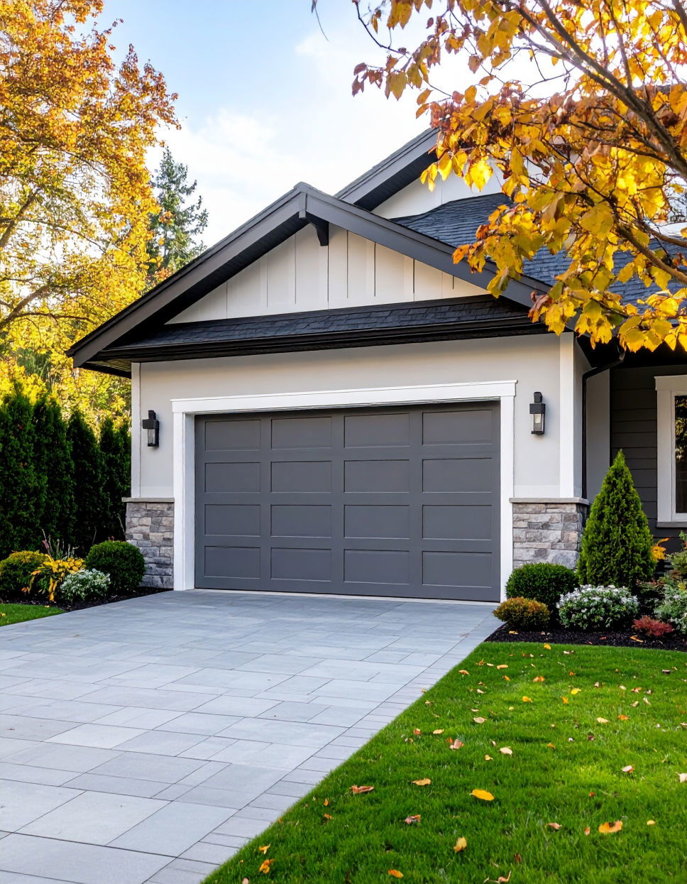 Gray with White Trim for a Clean Contemporary Style