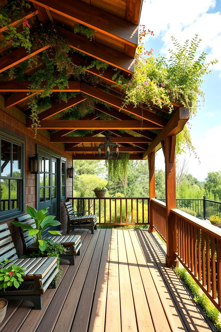 Green Roof for Environmental Benefits - 25 Covered Deck Ideas