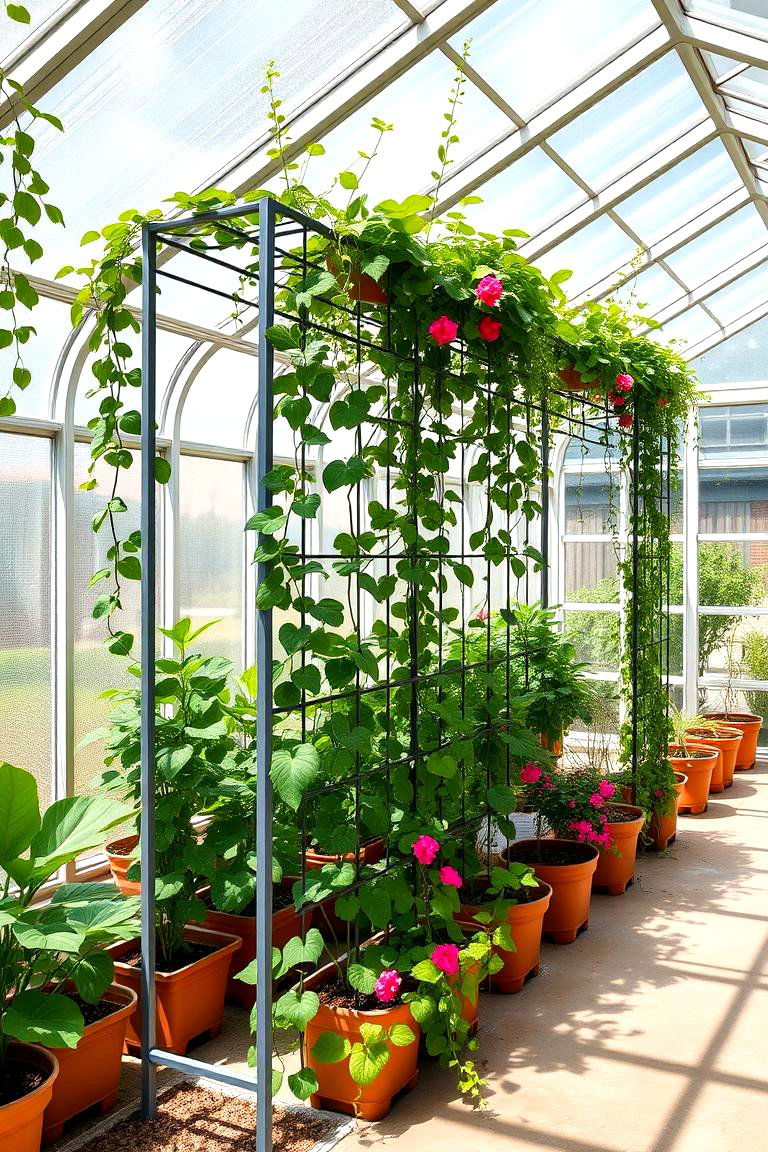 Greenhouse Trellis for Indoor Plants - 25 Trellis Ideas