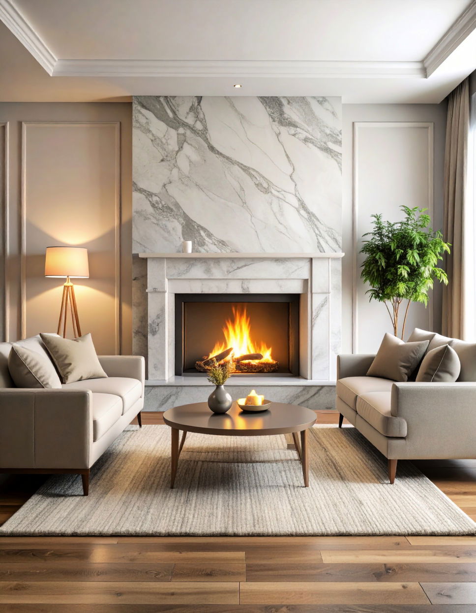 Grey Marble with Subtle Veining