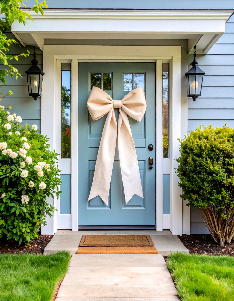 Hang a Light Colored Bow or Ribbon