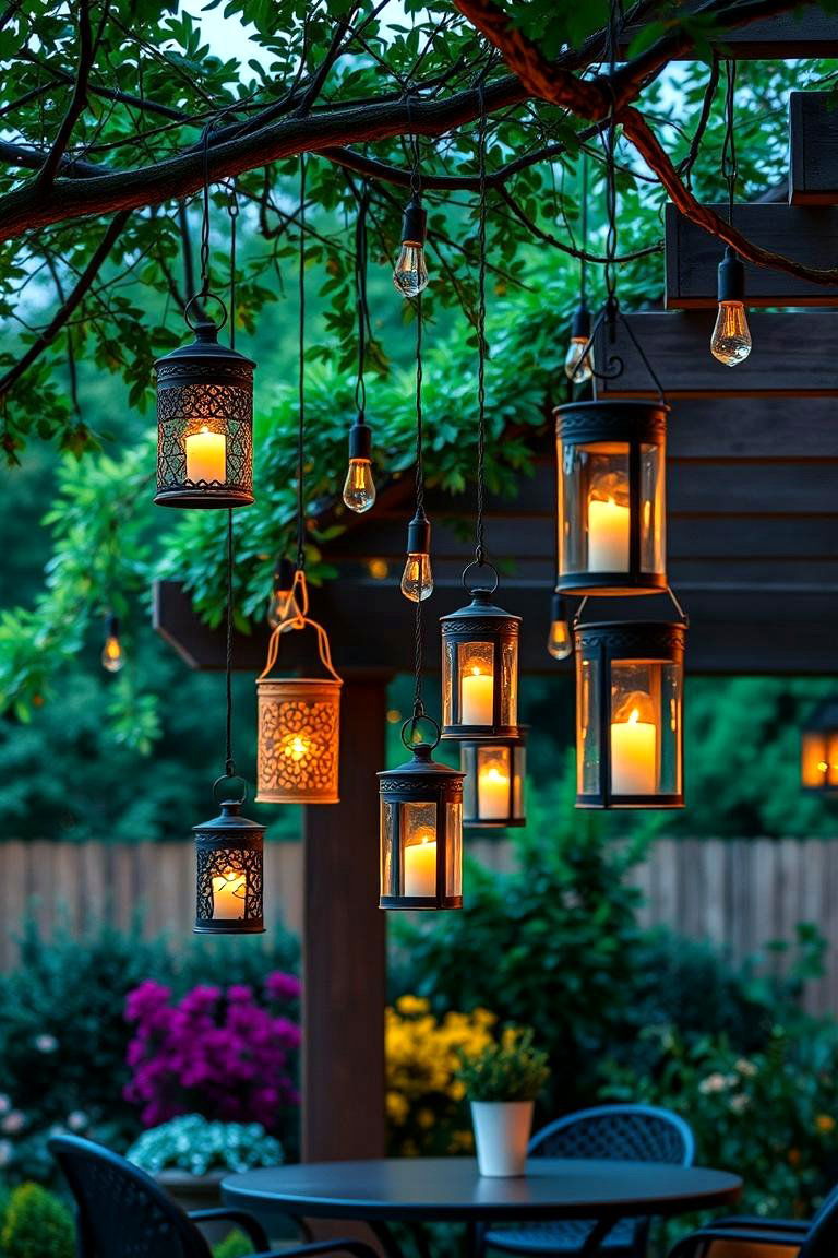 Hanging Candle Lanterns for Outdoor Spaces - 25 Decorating With Candles