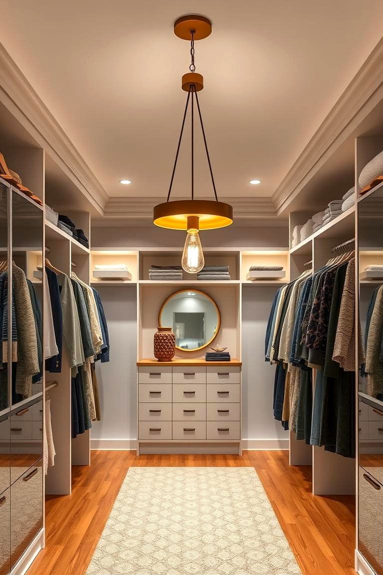 Hanging Pendant Light - 25 Closet Lighting Ideas