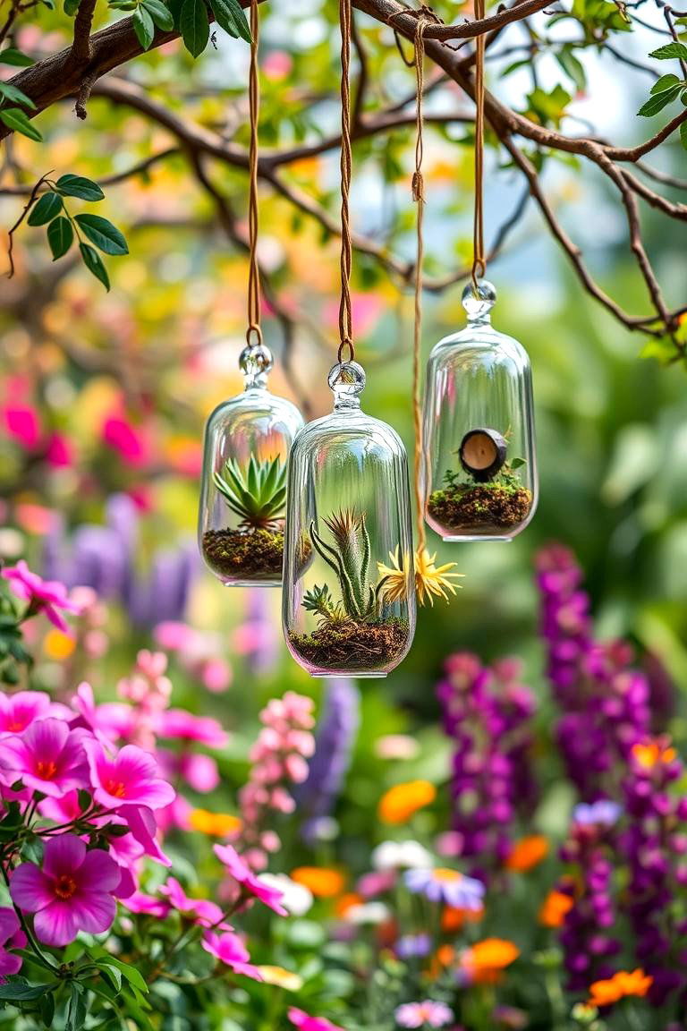 Hanging Terrariums - 25 Garden Art Ideas