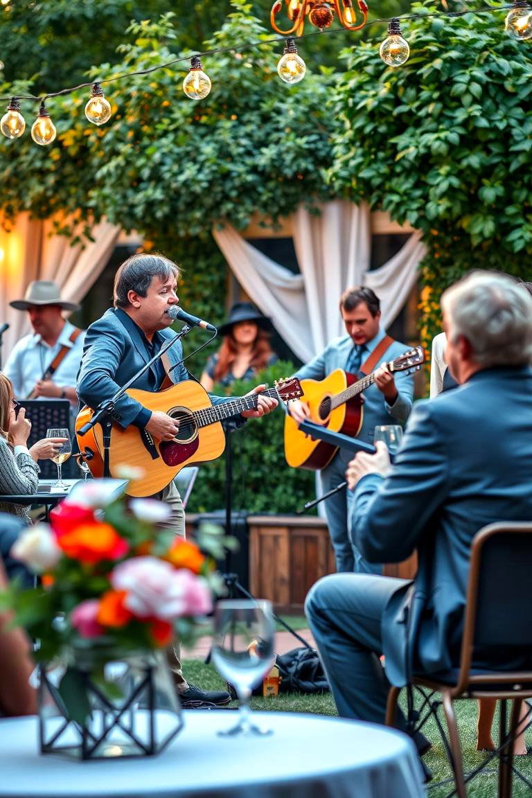 Have a Live Music Performance - 25 Garden Party Ideas