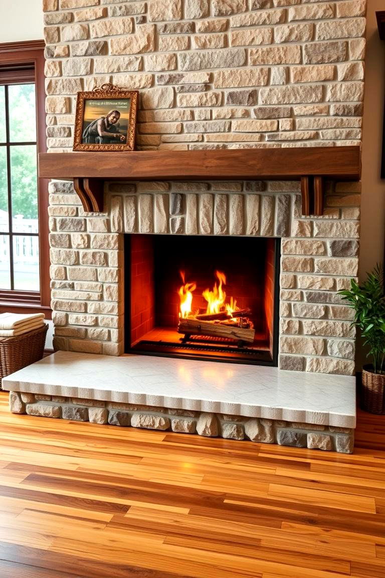 Hearth Extensions for Safety and Seating - 25 Traditional Fireplaces