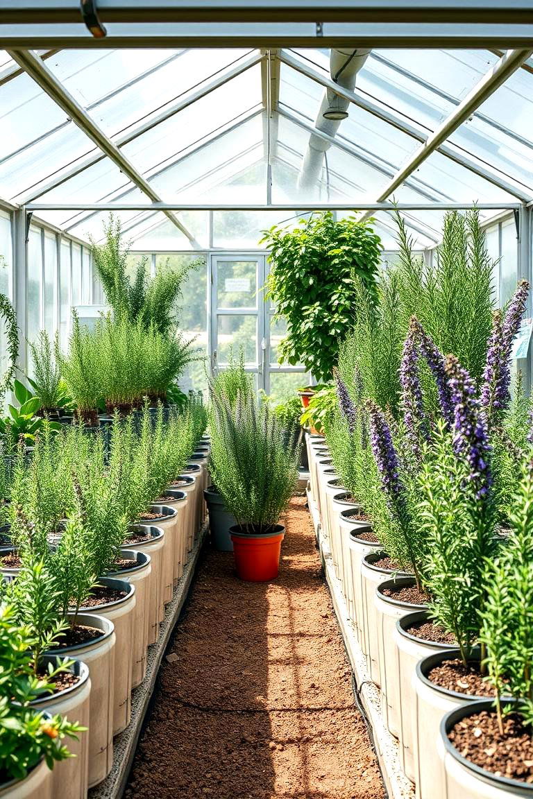 Herb Garden in a Greenhouse - 25 Herb Garden Ideas