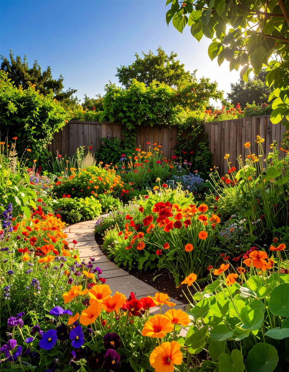 Herb Garden with Edible Flowers