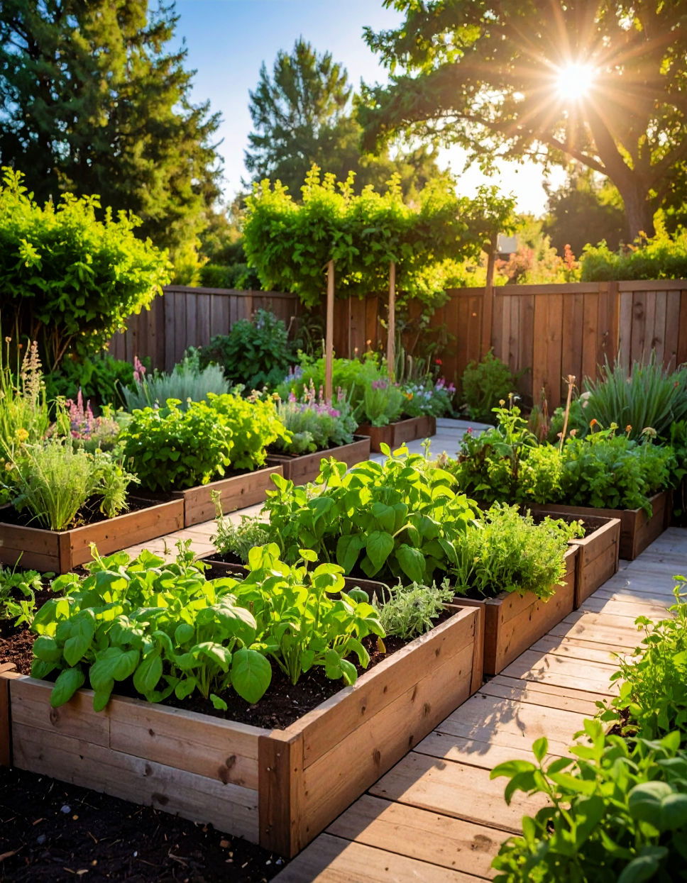 Herb Garden with Seasonal Rotation