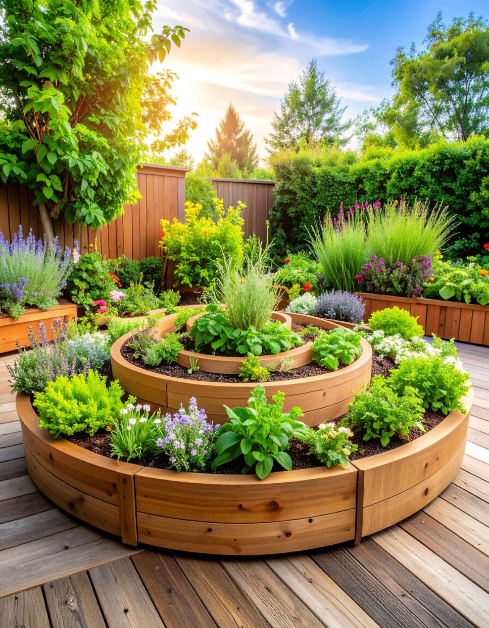 Herb Spiral Centerpiece