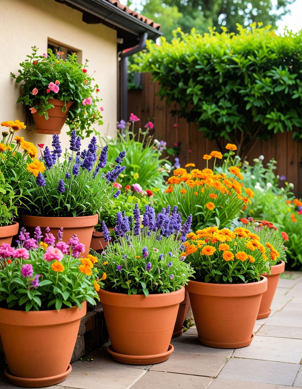 Herb and Flower Combo Pots