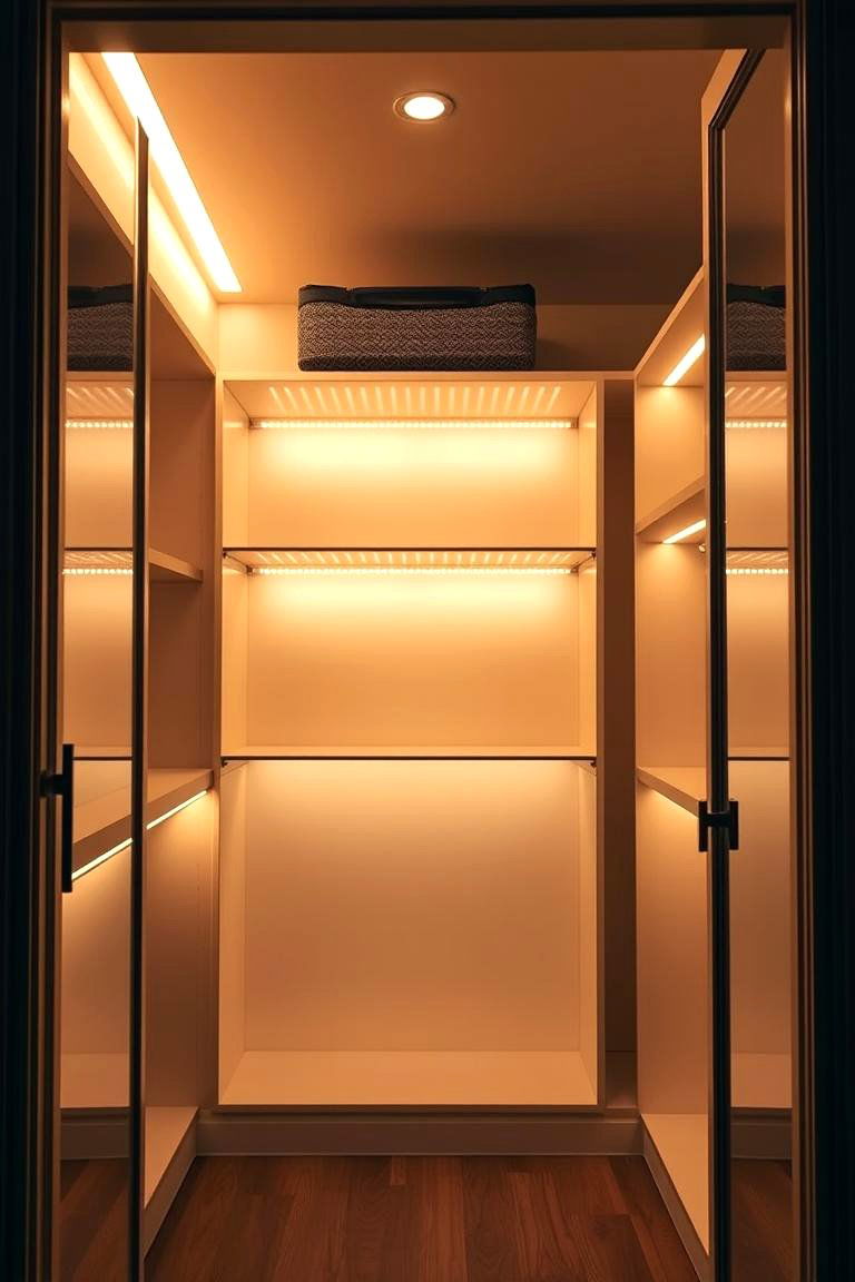 Hidden Closet Lighting - 25 Closet Lighting Ideas
