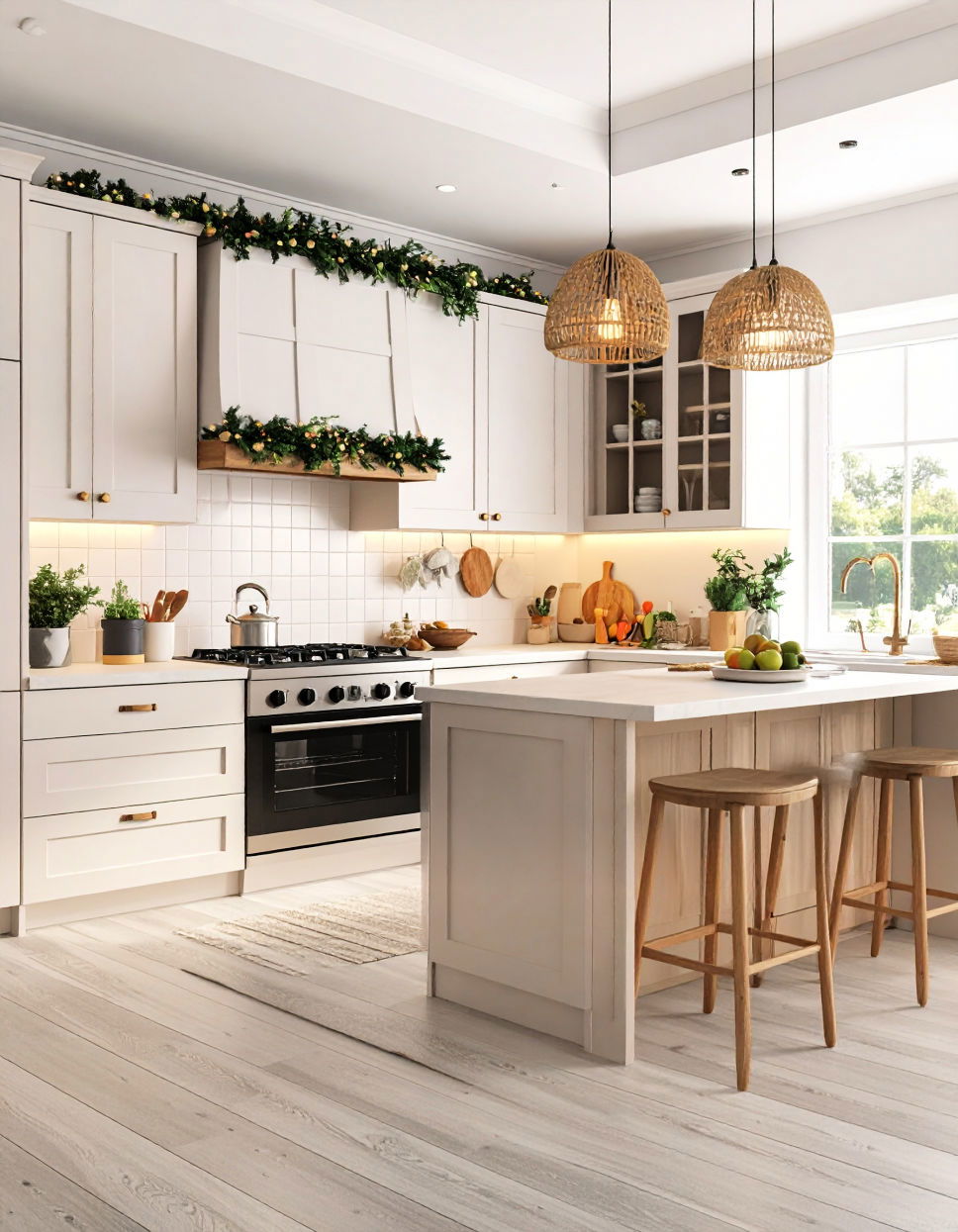 Hidden Trash and Recycling Bins Townhouse Kitchen Ideas