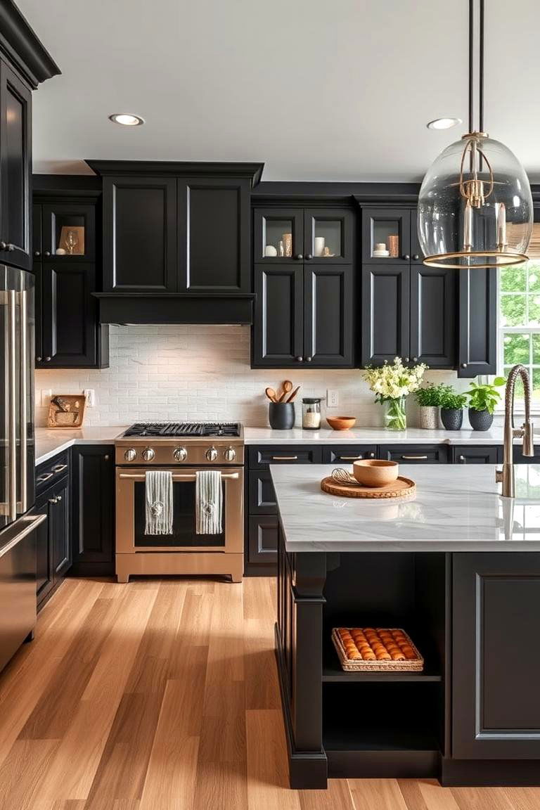 High Contrast Cabinetry - 25 Transitional Kitchen Ideas