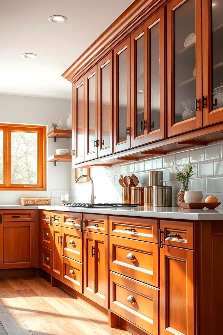 High Quality Hardware for Durability - 25 Floor to Ceiling Kitchen Cabinets