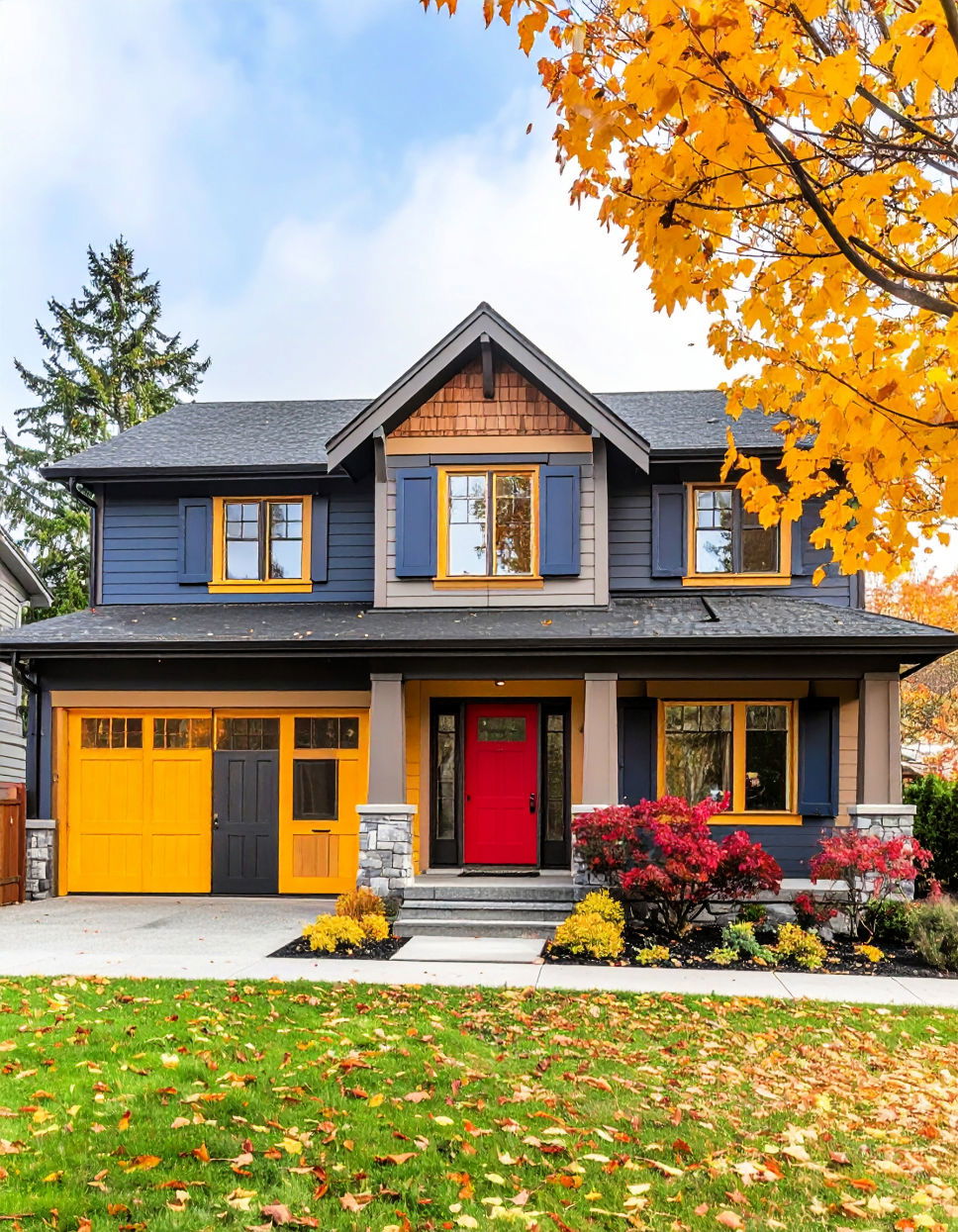 Highlight Bold Architectural Features with Accent Color idea