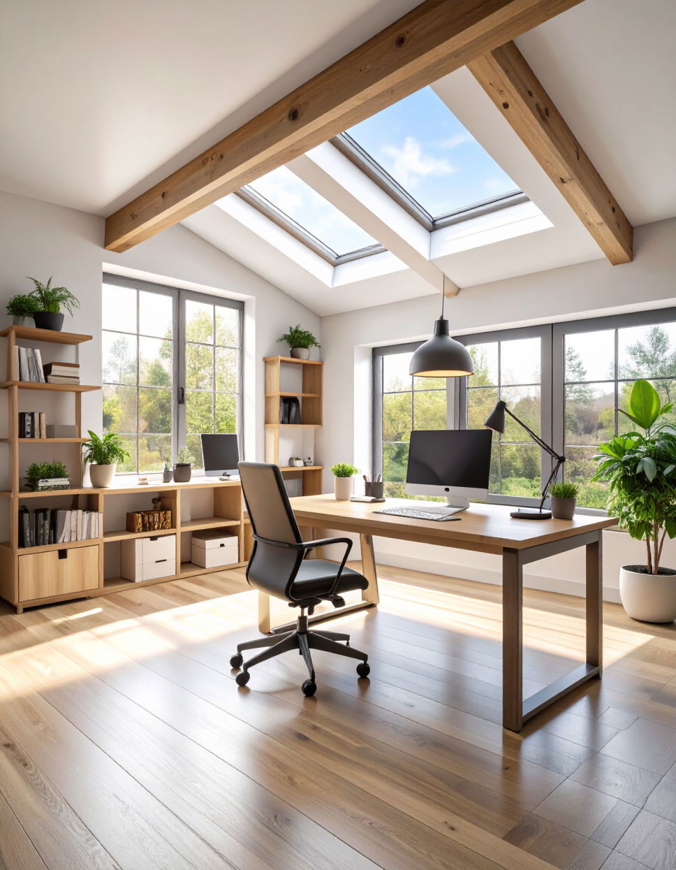 Home Office with Natural Light