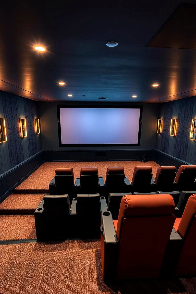 Home Theater Setup - 25 Garage Conversion Ideas