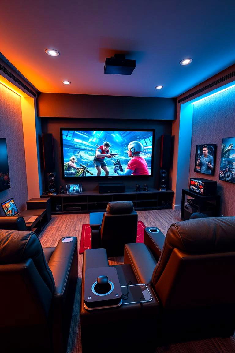 Home Theater Setup - 25 Game Room Ideas