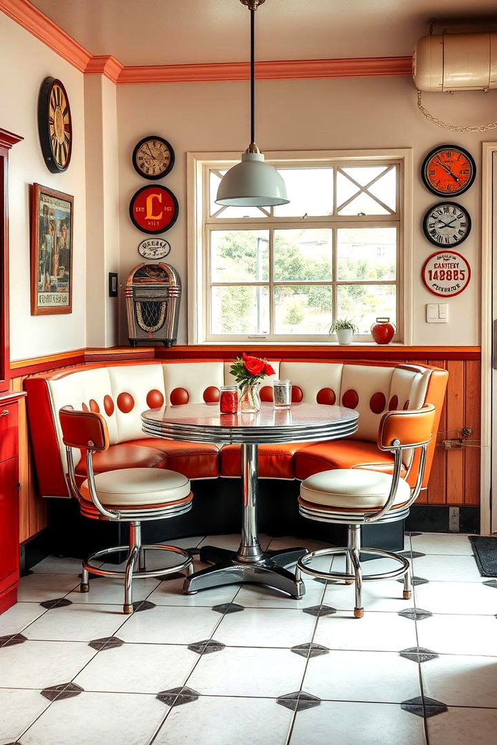 Include a Retro Dining Nook - 25 Vintage Kitchen Ideas