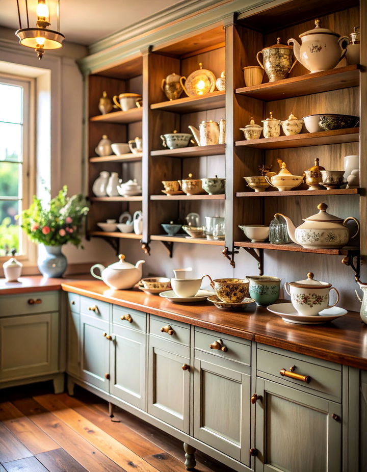 Incorporate Antique China Vintage Kitchen Ideas