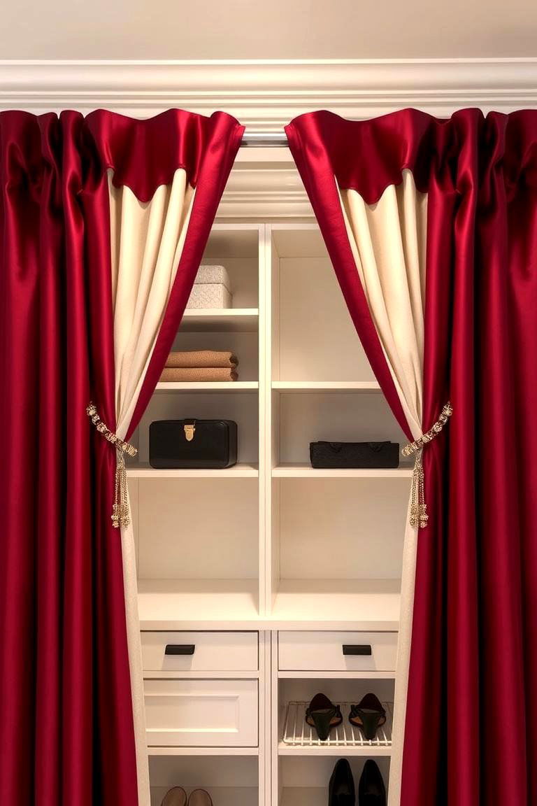 Incorporate Curtain Tiebacks for a Polished Look - 25 closet curtain ideas