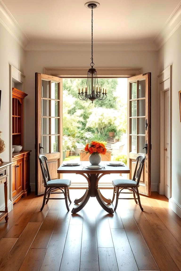 Incorporate French Doors - 25 French Country Dining Room Ideas
