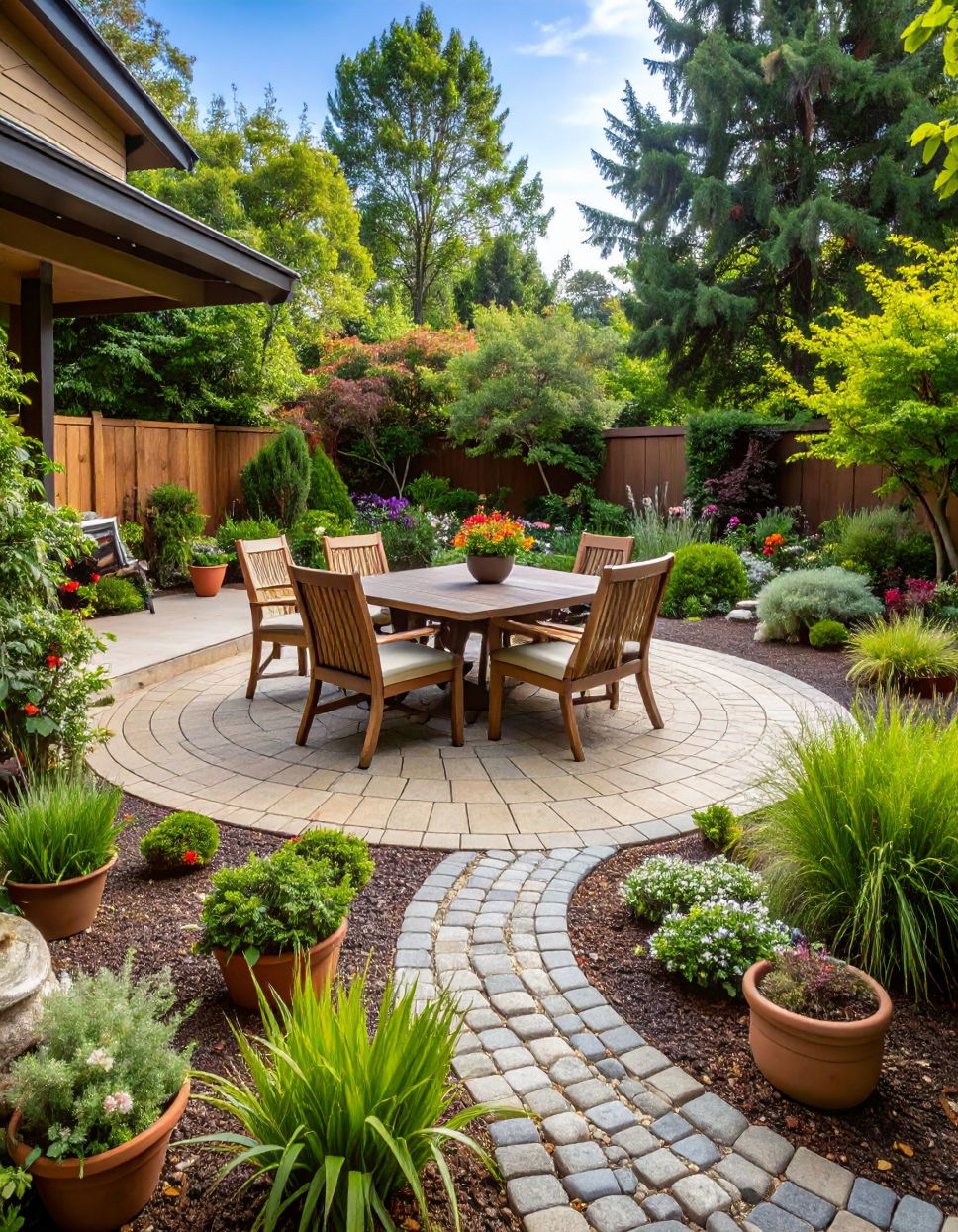 Incorporate Hardscaping for Defined Spaces