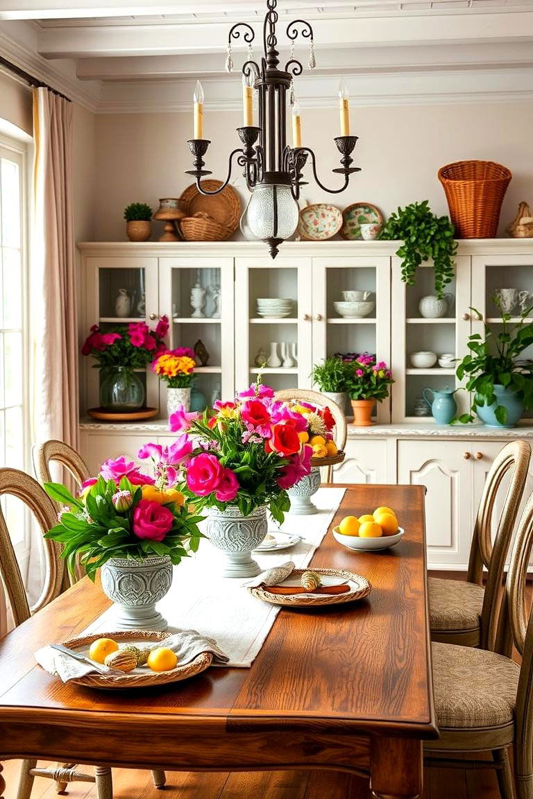 Incorporate Natural Elements - 25 French Country Dining Room Ideas
