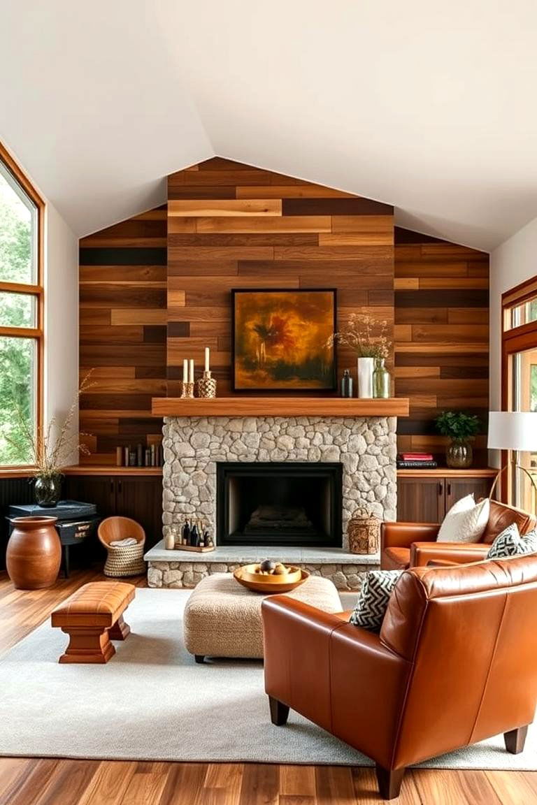 Incorporate Natural Materials for Texture and Warmth - 25 Transitional Interior Design Ideas