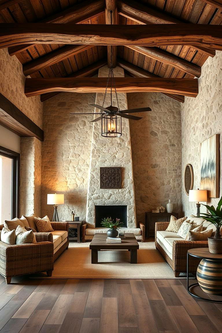 Incorporate Natural Materials for a Rustic Touch - 25 California Room Design Ideas