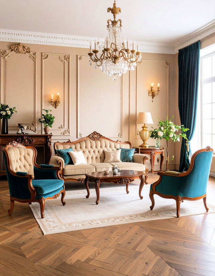 Incorporate Ornate Furniture Victorian Living Room Ideas