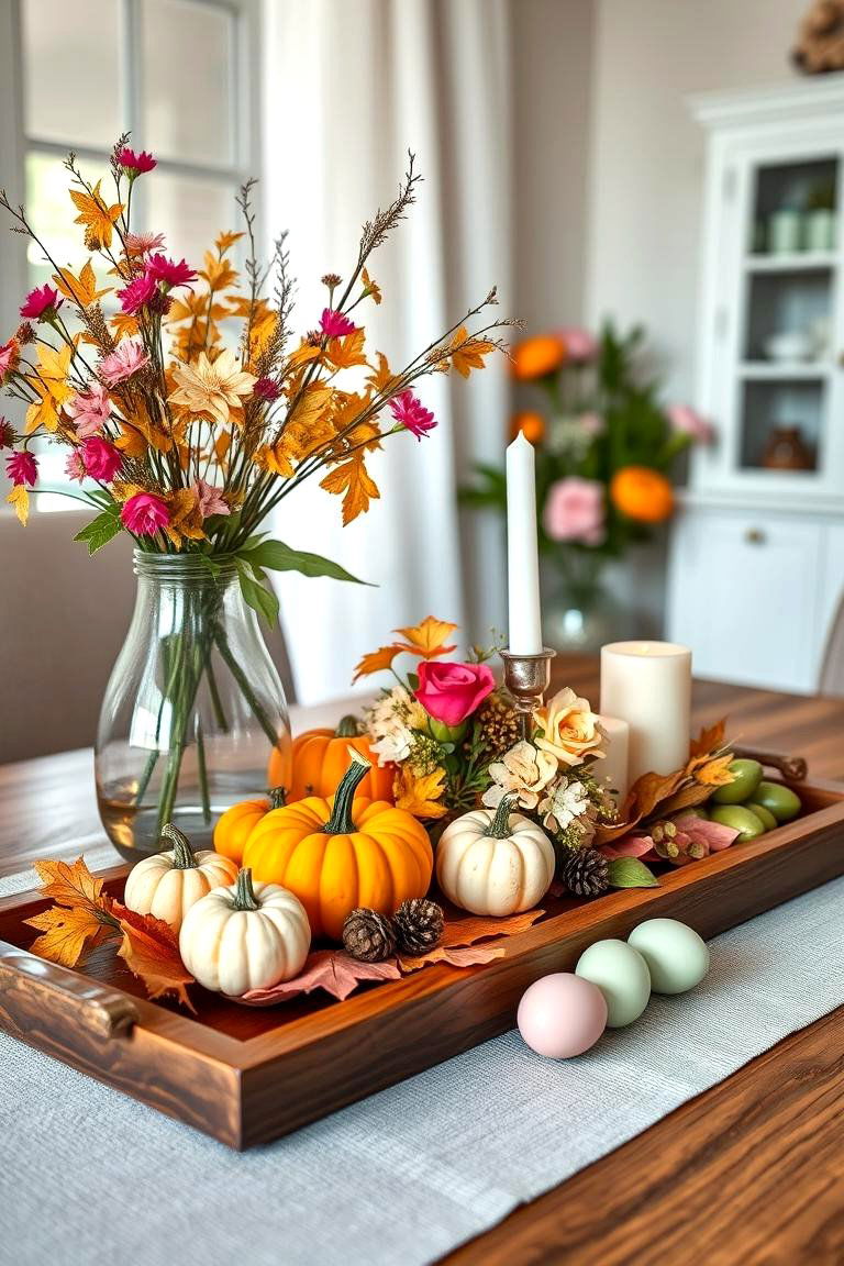 Incorporate Seasonal Themes into Tray Decor - 25 Tray Decor Ideas