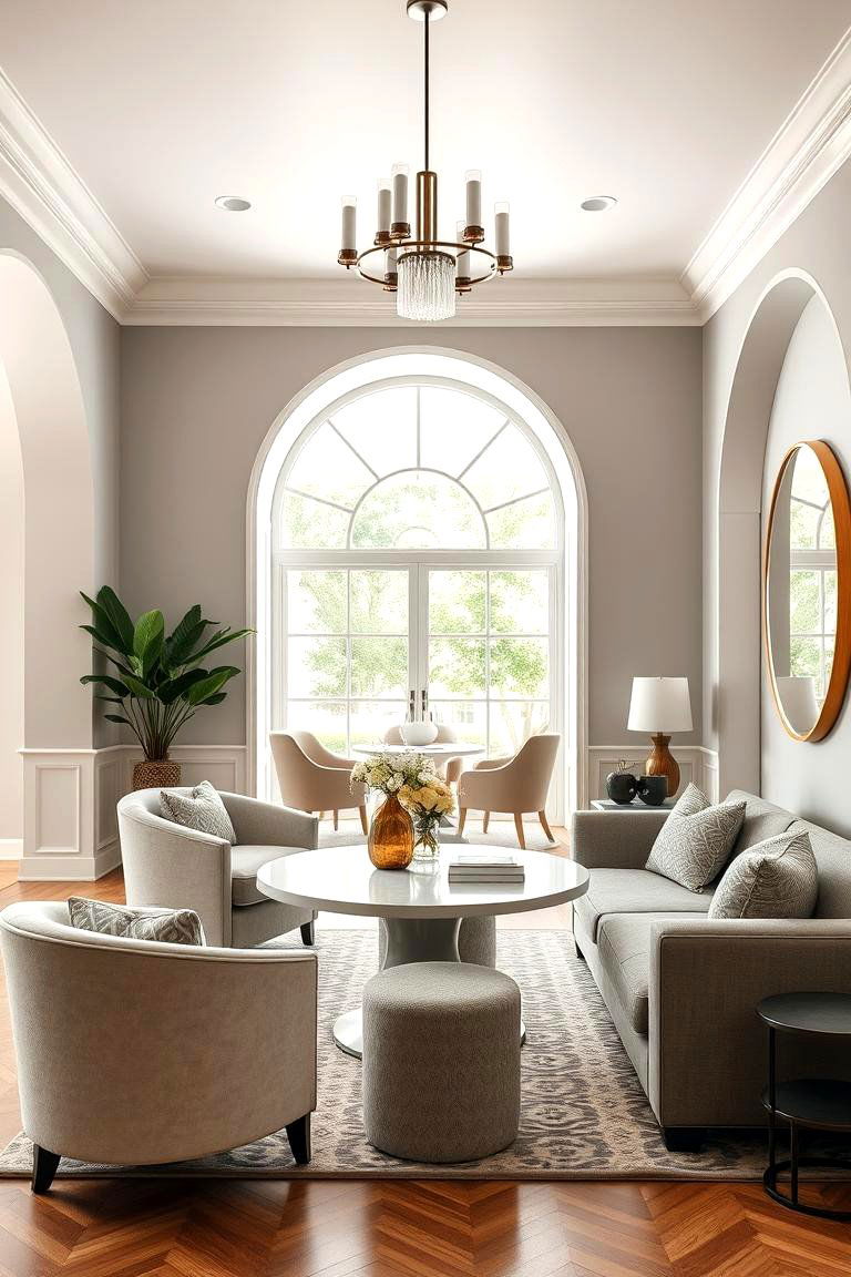 Incorporate Soft Curves in Furniture and Architecture - 25 Transitional Interior Design Ideas