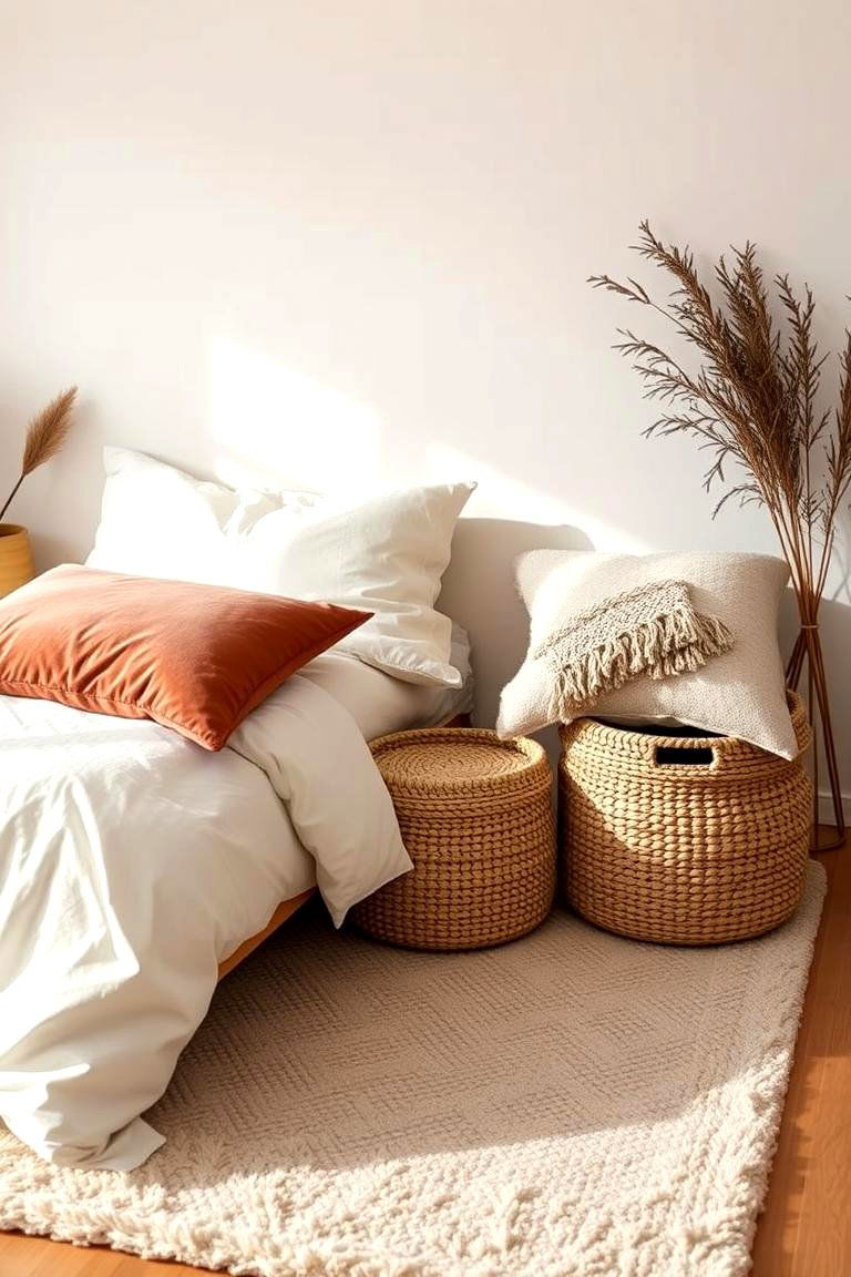 Incorporate Subtle Textures for Depth - 25 Clean Girl Room Ideas