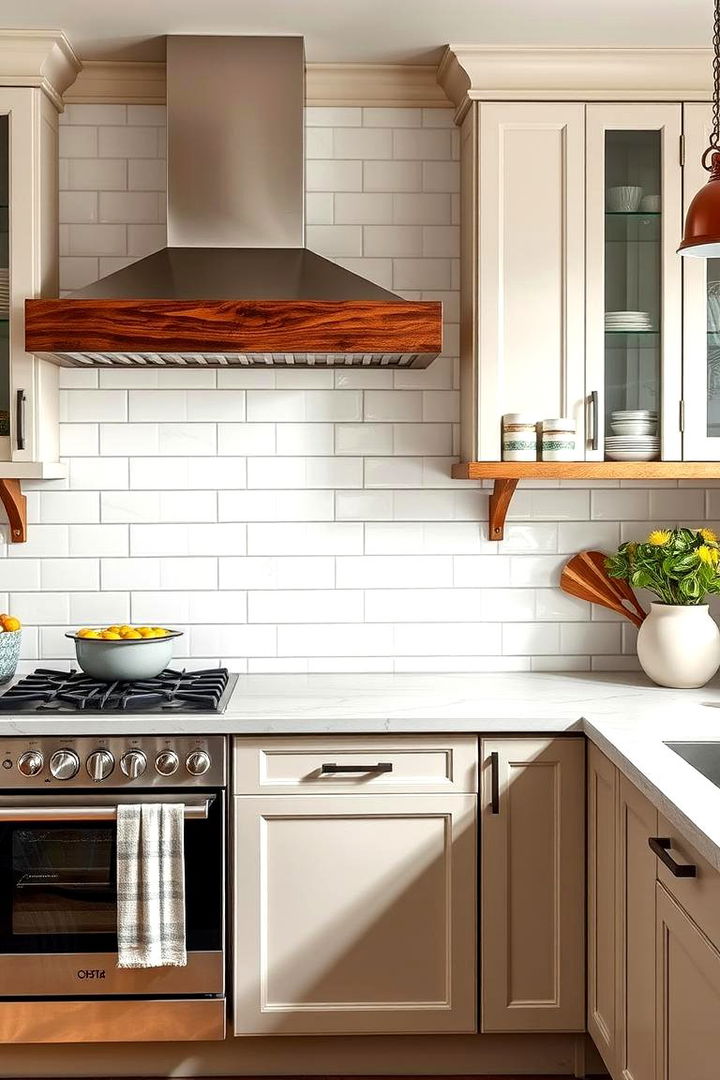 Incorporate Subway Tile Backsplashes - 25 Vintage Kitchen Ideas