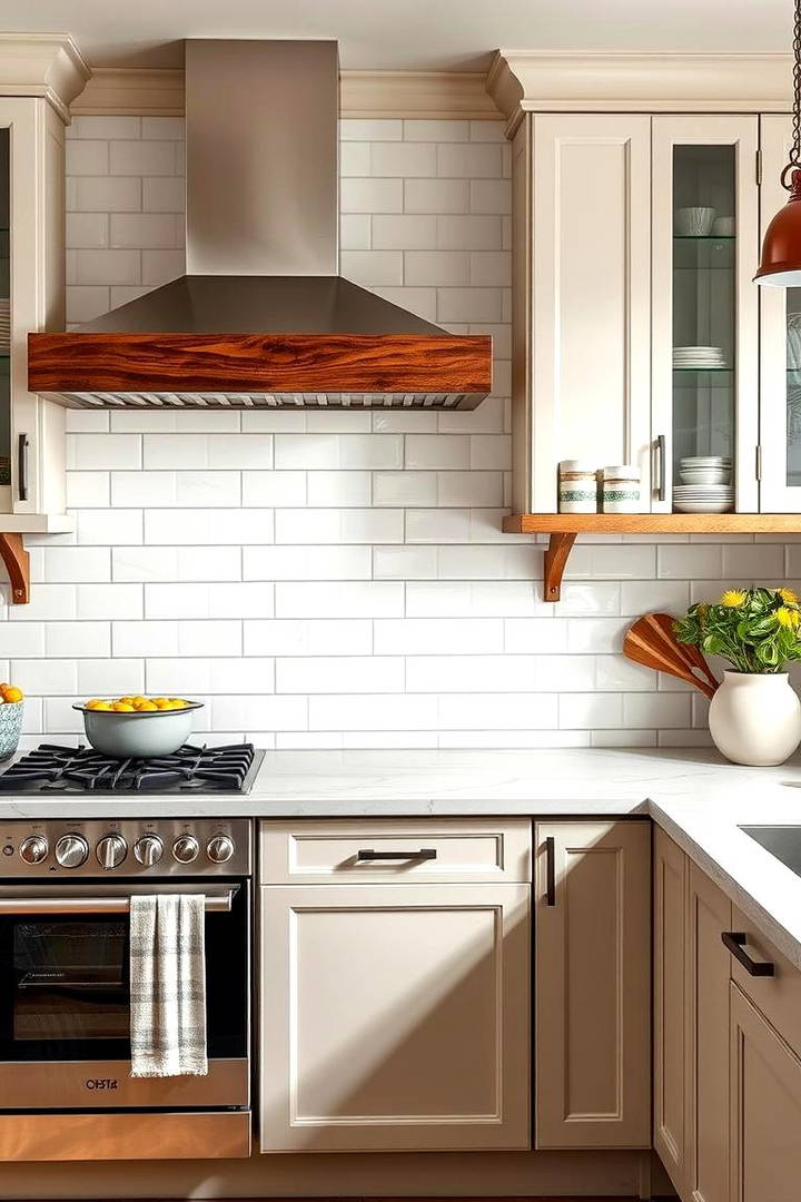 Incorporate Subway Tile Backsplashes - 25 Vintage Kitchen Ideas
