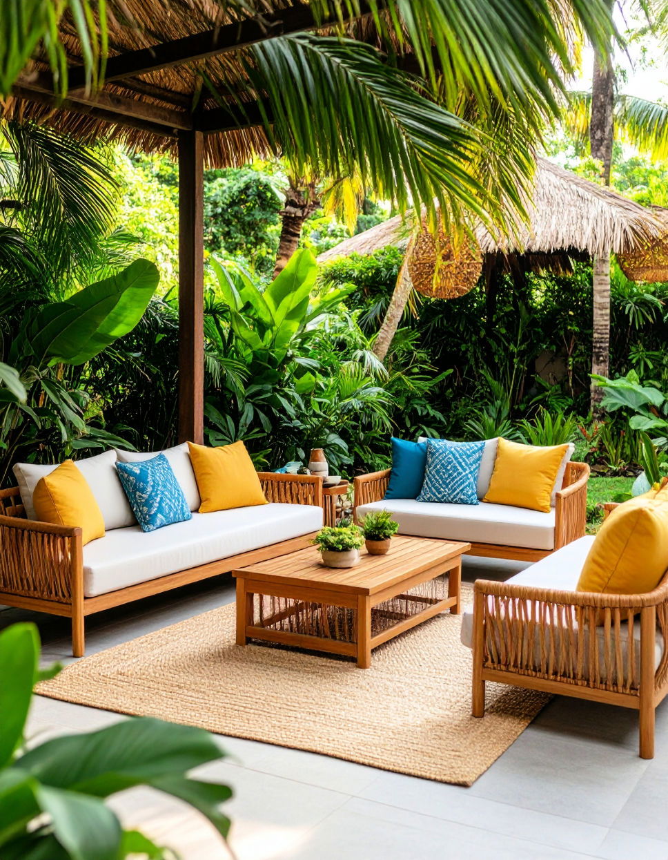 Incorporate Tropical Garden Furniture Tropical Garden Ideas