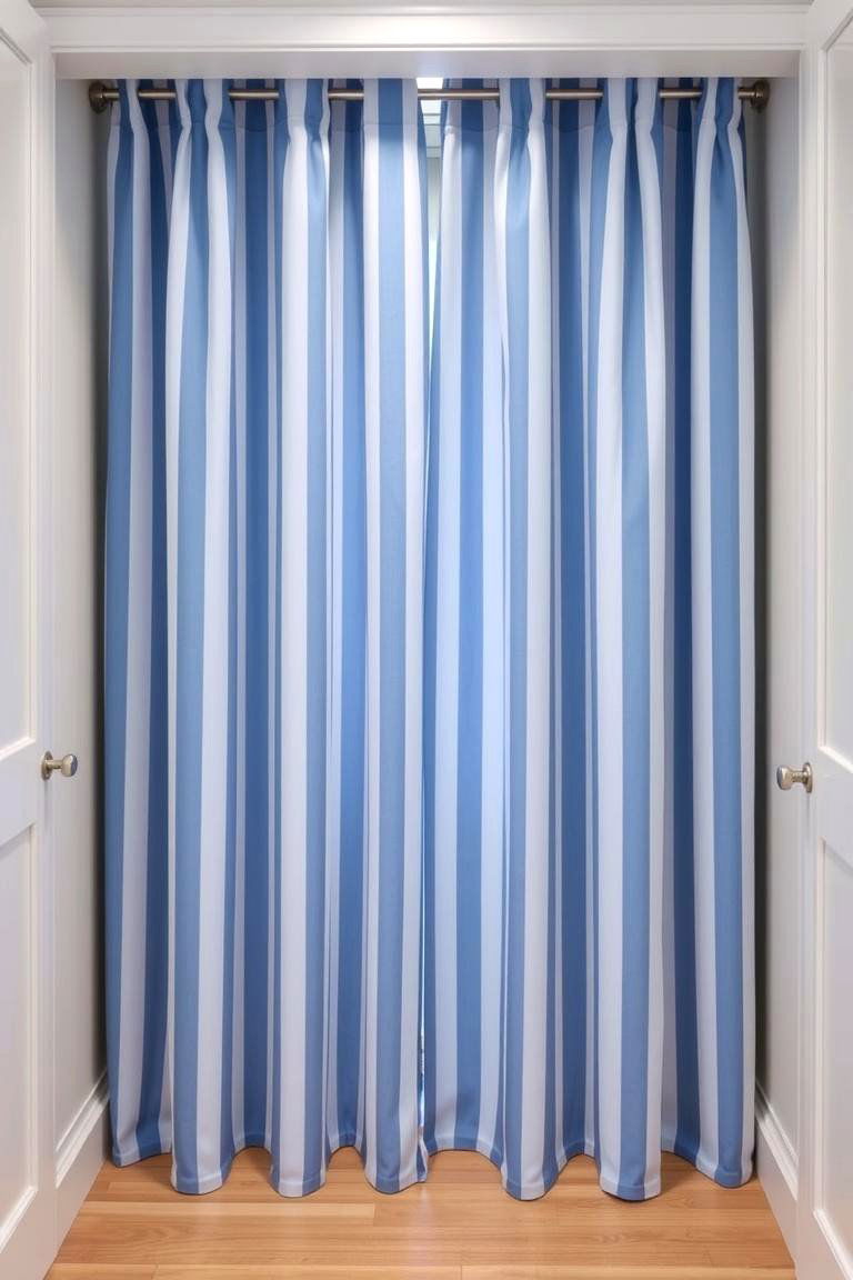 Incorporate Vertical Stripes for a Tall Expansive Feel - 25 closet curtain ideas