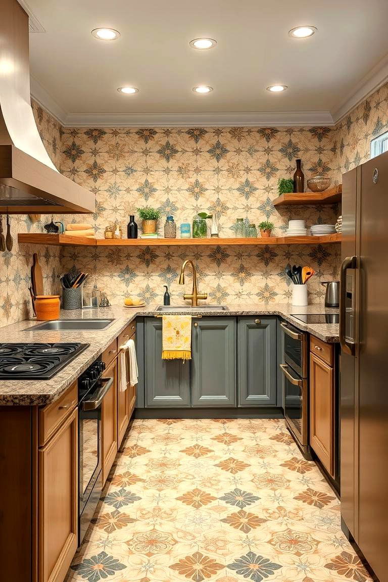 Incorporate Vintage Tile Patterns - 25 Vintage Kitchen Ideas