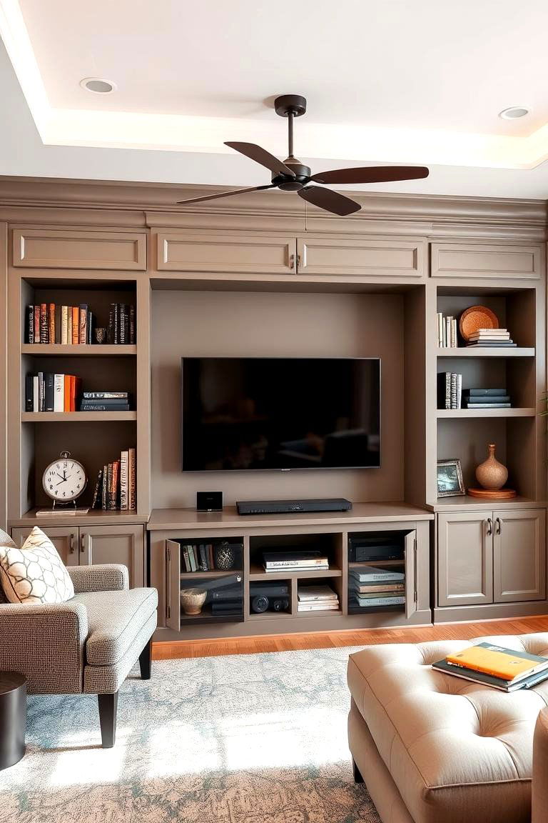 Incorporate a Built In Entertainment Center - 25 California Room Design Ideas
