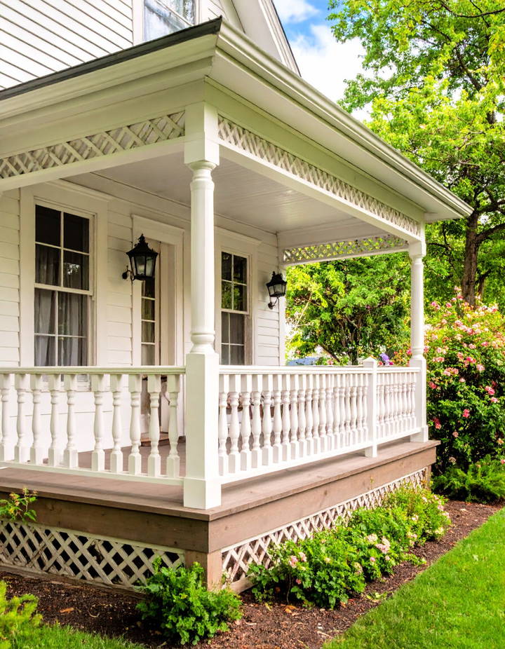 Incorporate a Lattice Skirt Victorian Porch Ideas