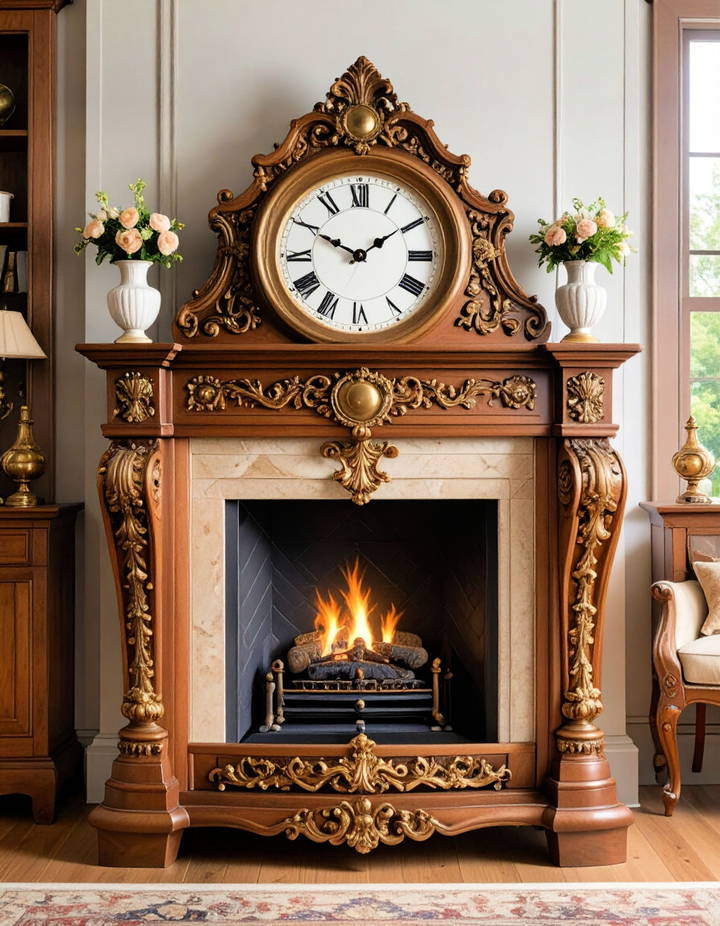 Incorporate a Victorian Clock Victorian Living Room Ideas