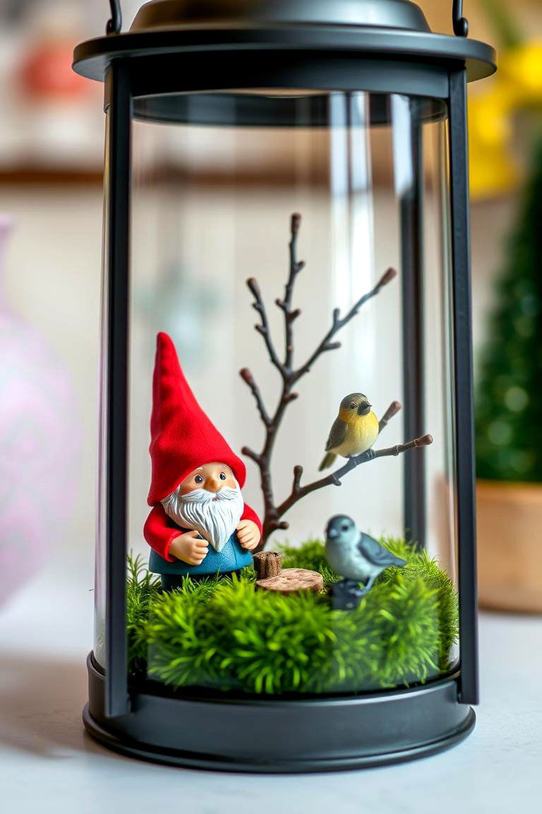 Incorporating Miniature Figurines - 25 Lantern Centerpiece Ideas