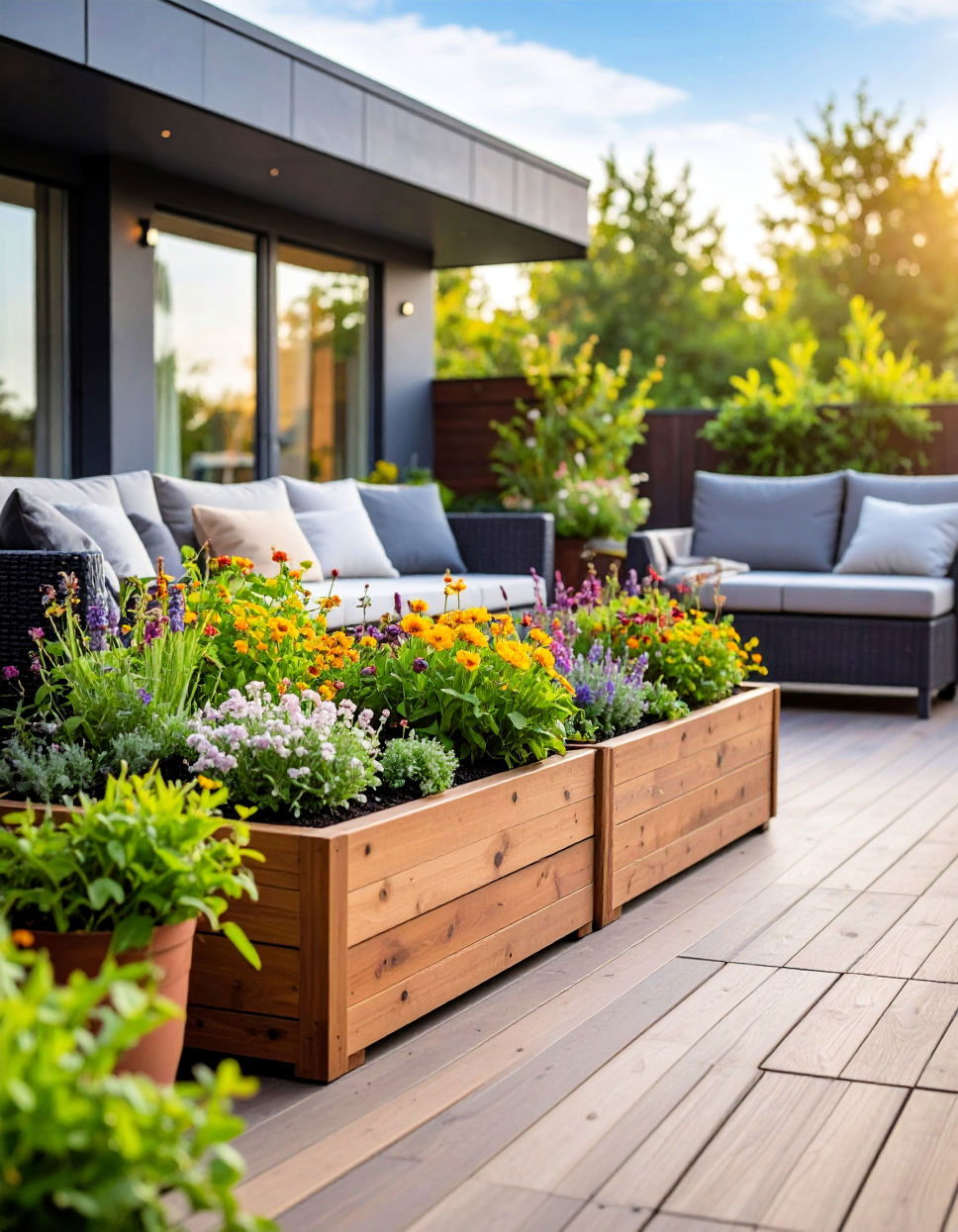 Incorporating Planter Boxes into Your Deck Design