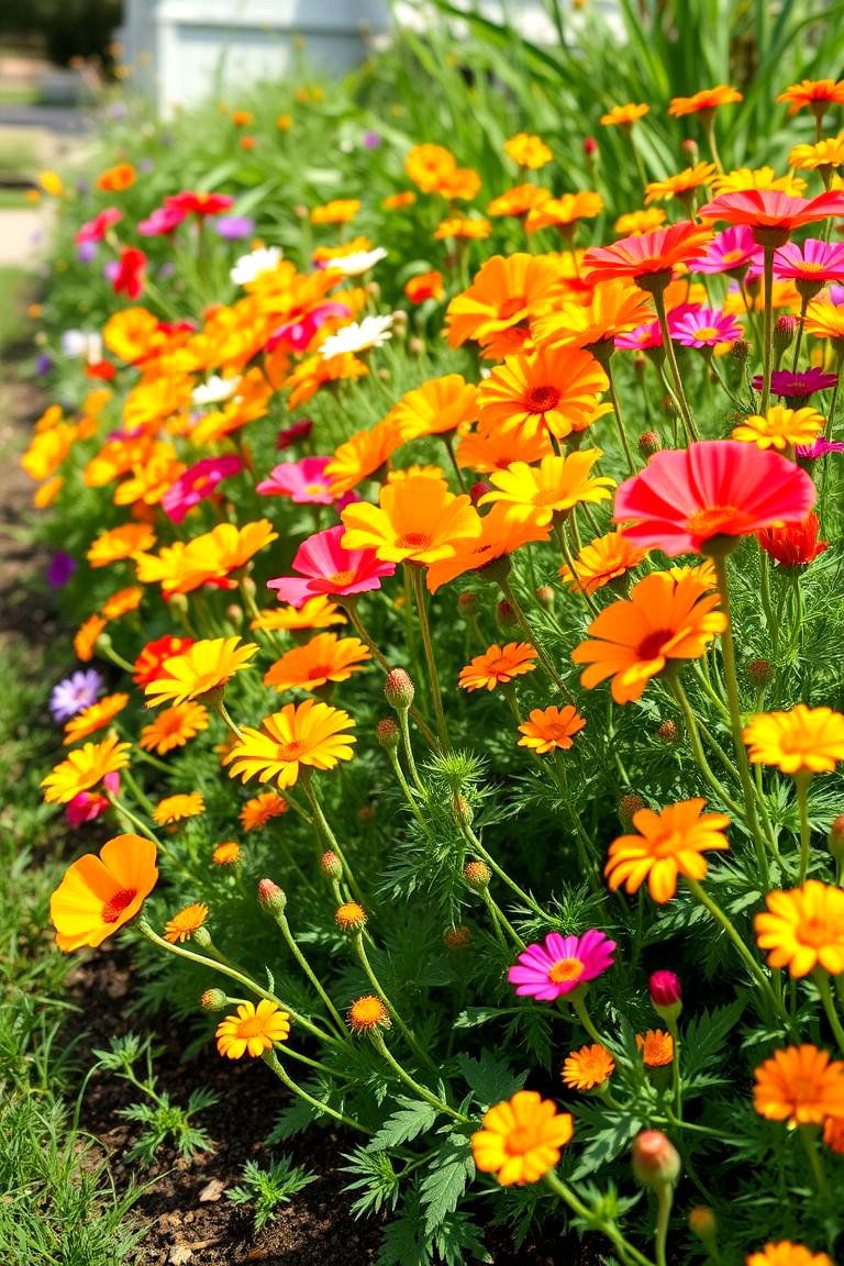 Incorporating Self Seeding Annuals - 25 Low Maintenance Garden Border Ideas