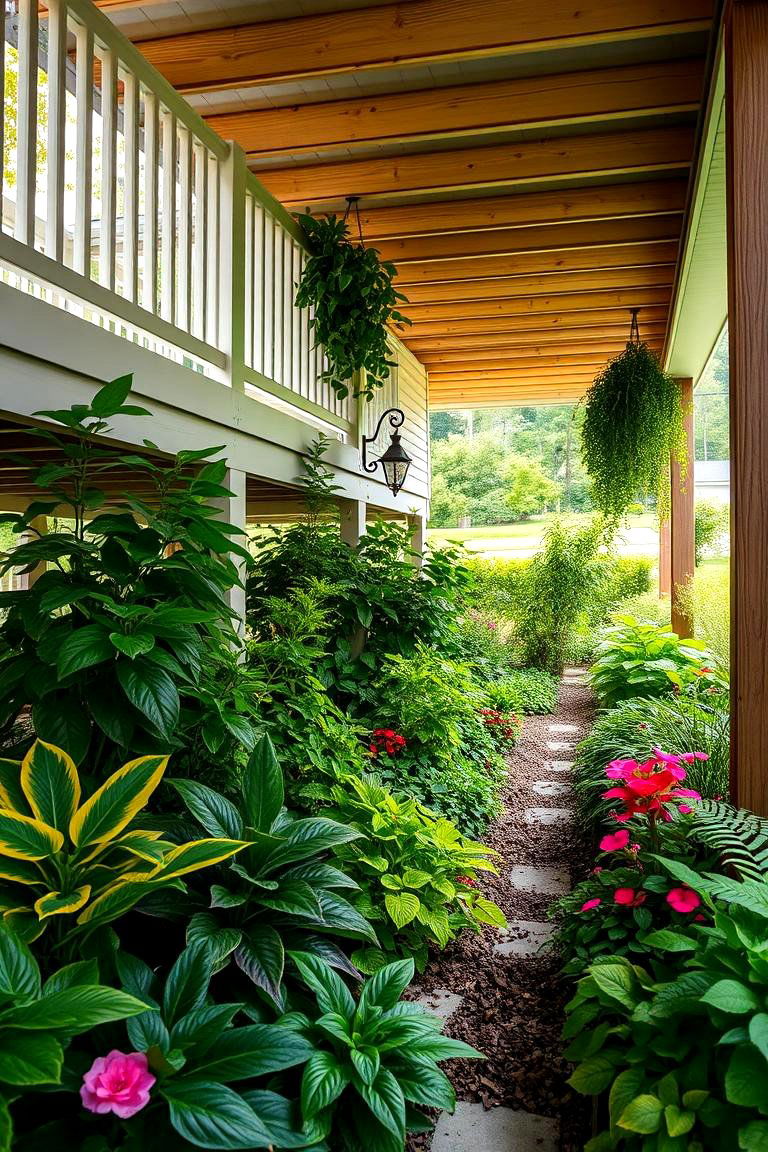 Incorporating Shade Loving Plants - 25 Under Deck Landscaping Ideas