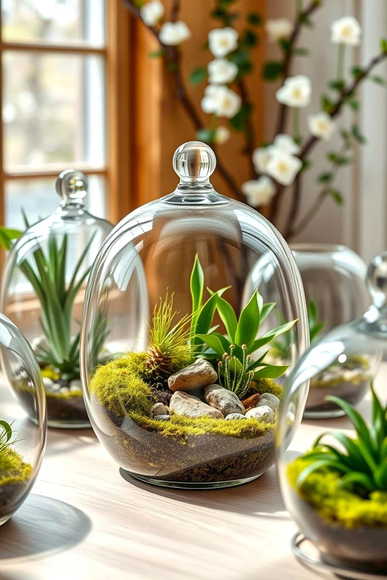 Incorporating Terrariums for Miniature Green Worlds - 25 Spring Decor Ideas