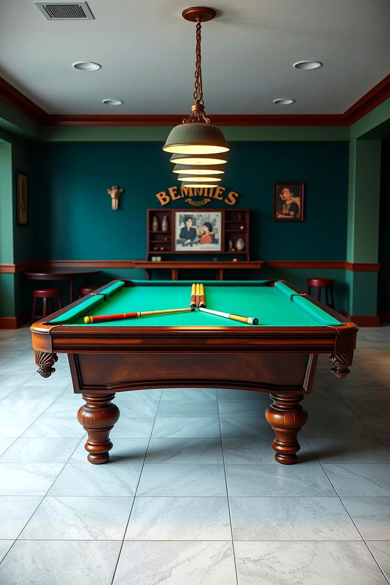 Incorporating a Billiards or Pool Table - 25 Man Cave Ideas